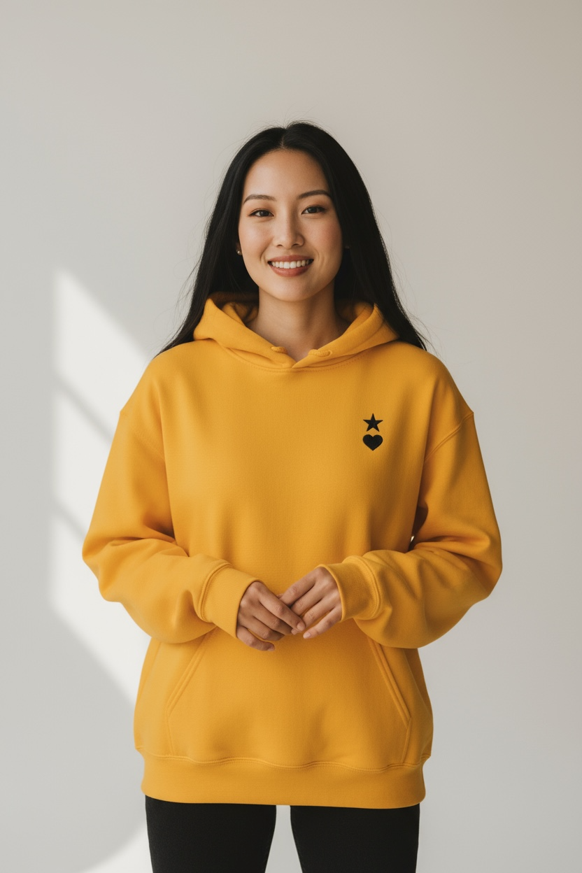 AUNO Gold & Black Womens Hoodie - AUNO
