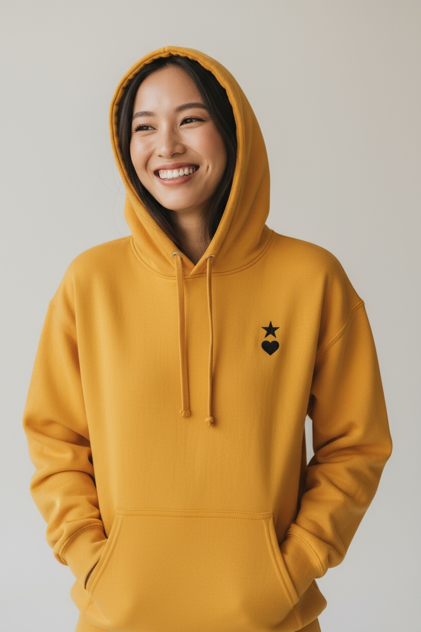 AUNO Gold & Black Womens Hoodie - AUNO