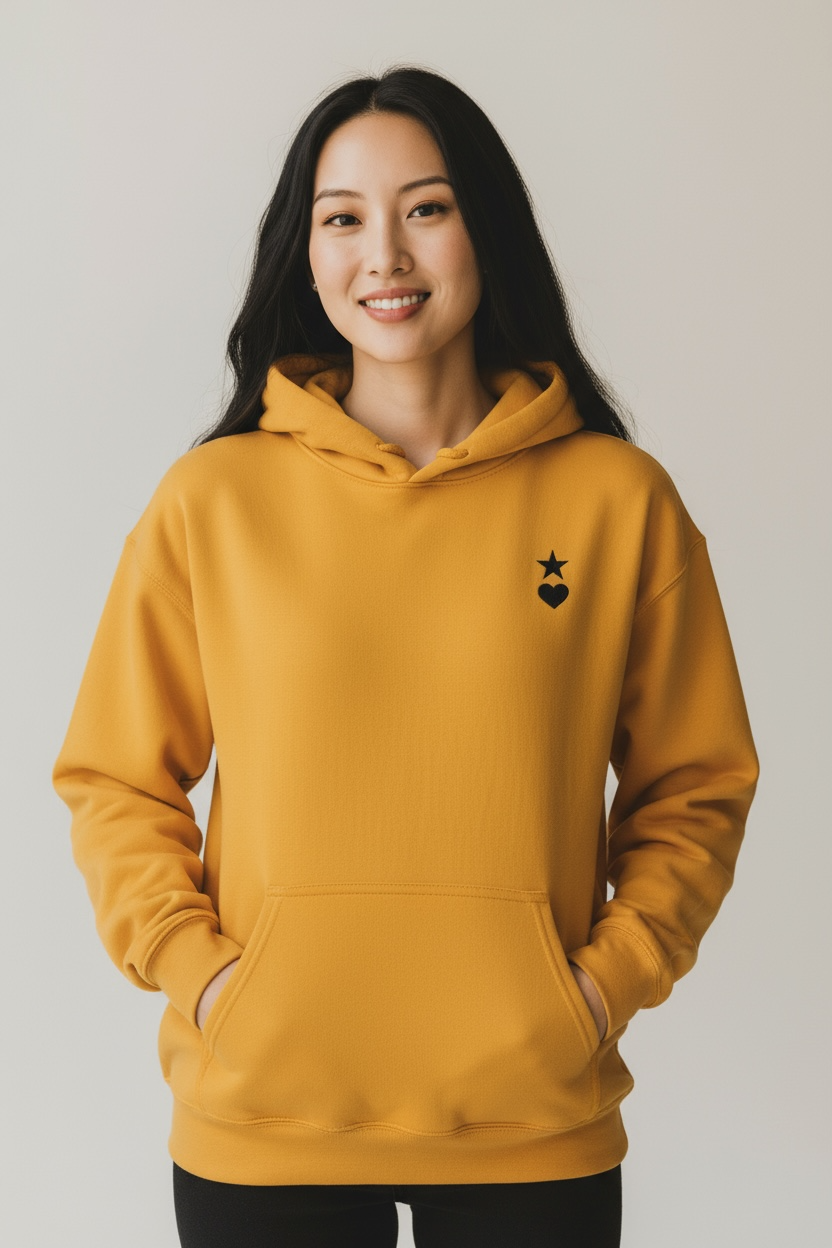 AUNO Gold & Black Womens Hoodie - AUNO