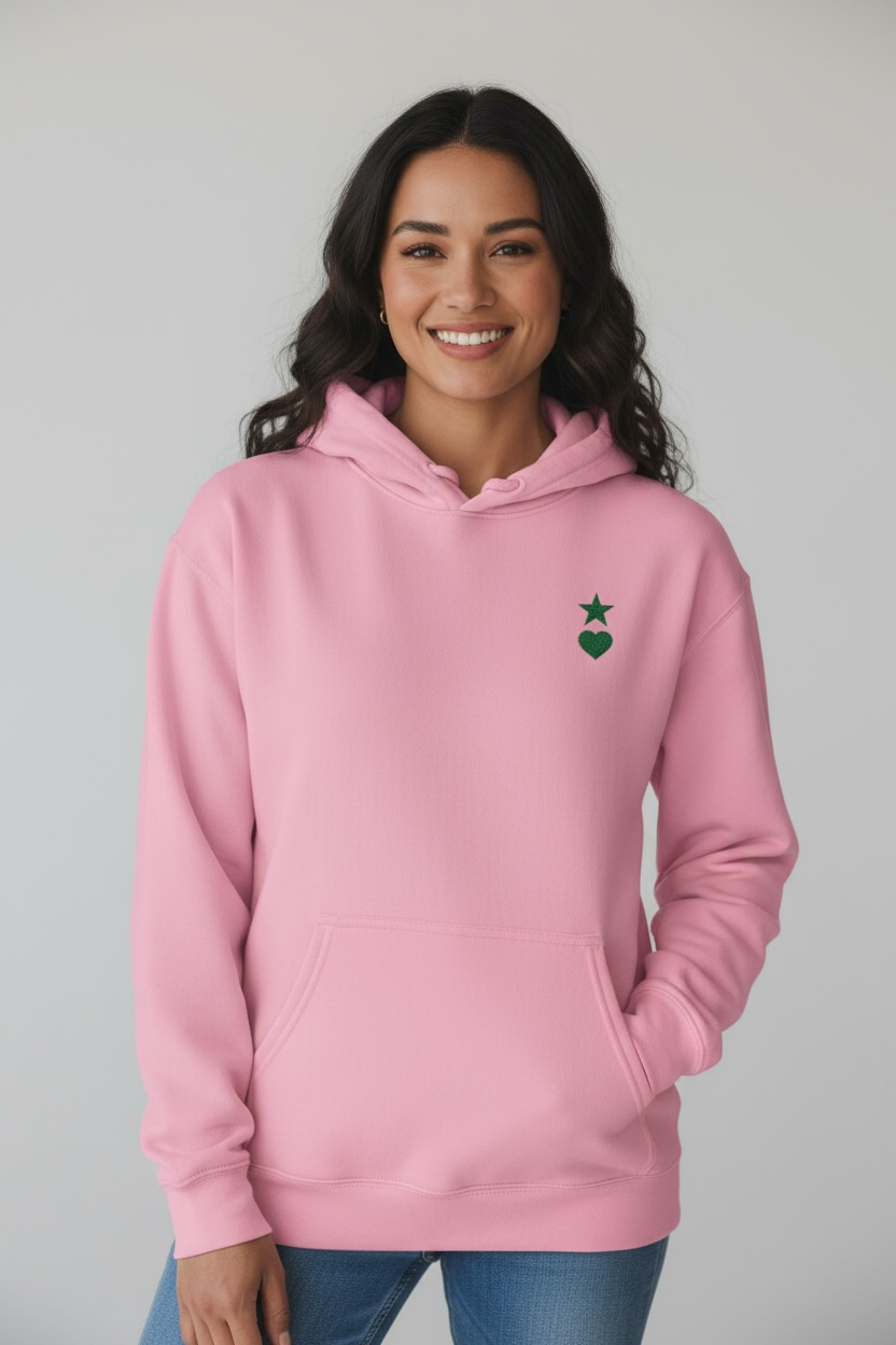 AUNO Azalea & Green Women Hoodie - AUNO