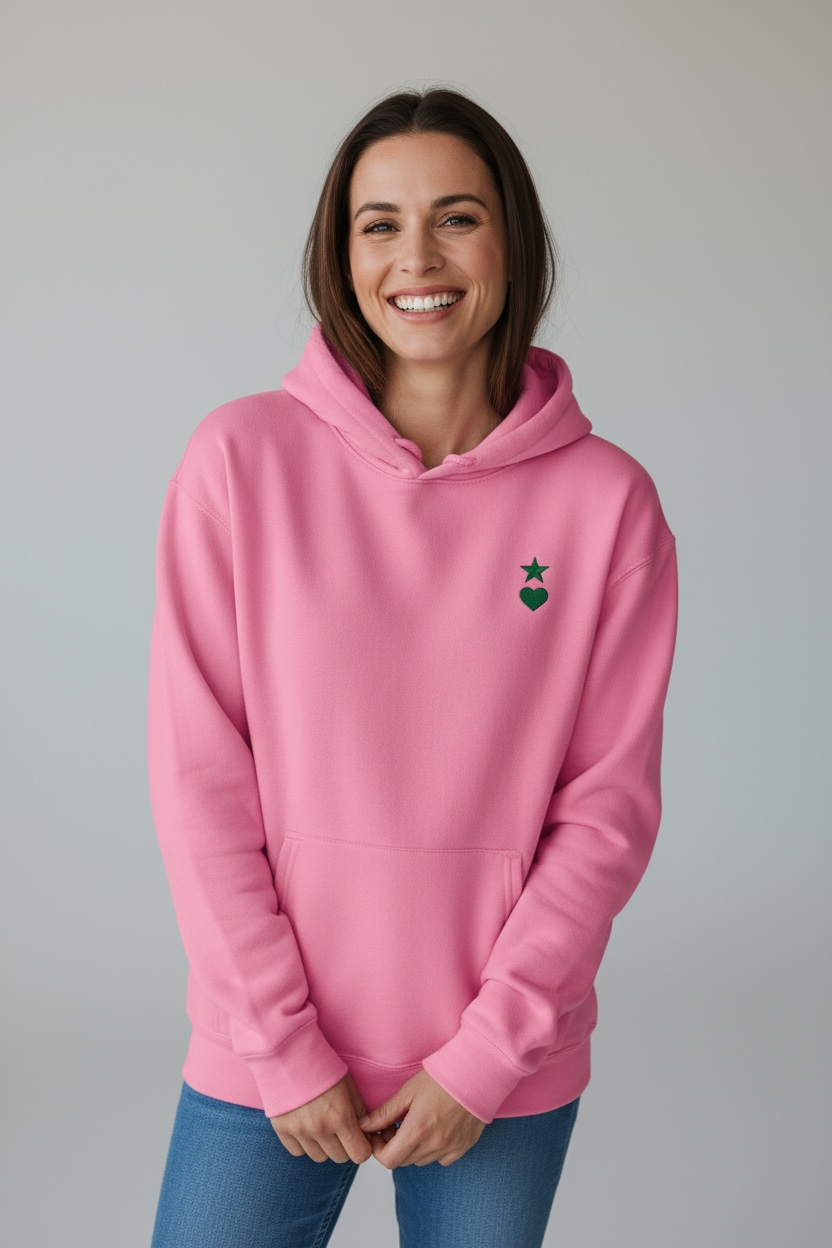 AUNO Azalea & Green Women Hoodie - AUNO