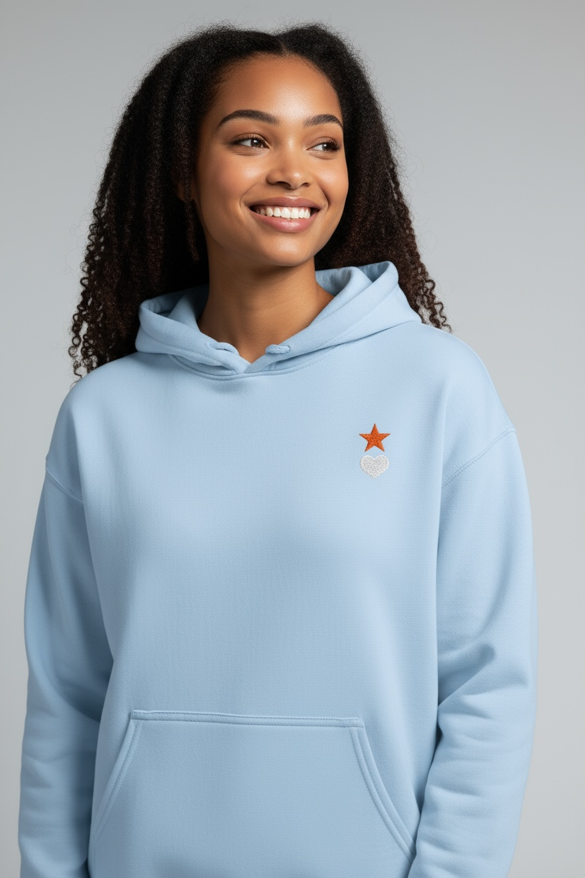 AUNO Light Blue Womens Hoodie - AUNO