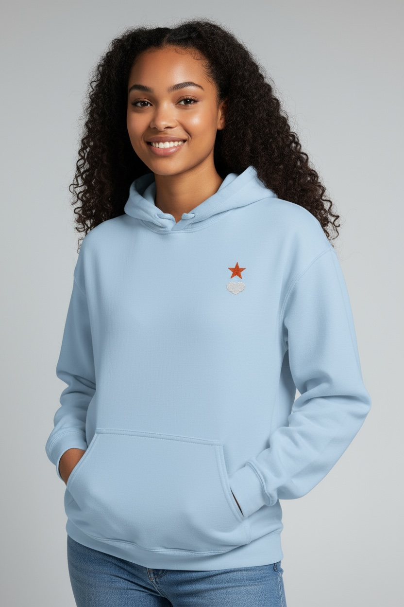 AUNO Light Blue Womens Hoodie - AUNO