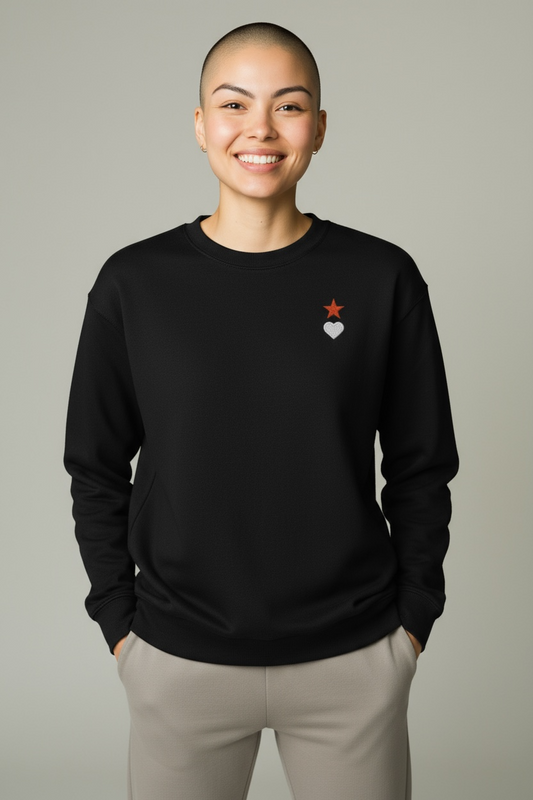 AUNO Black Womens Premium Sweatshirt - AUNO