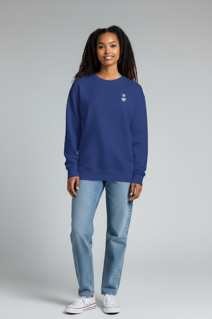 AUNO Team Royal & White Womens Premium Sweatshirt - AUNO
