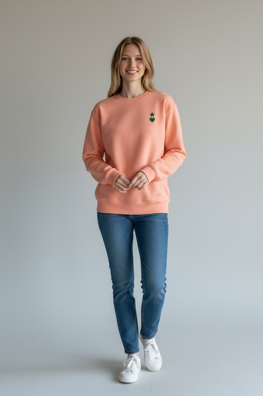AUNO Dusty Rose Womens Premium Sweatshirt - AUNO