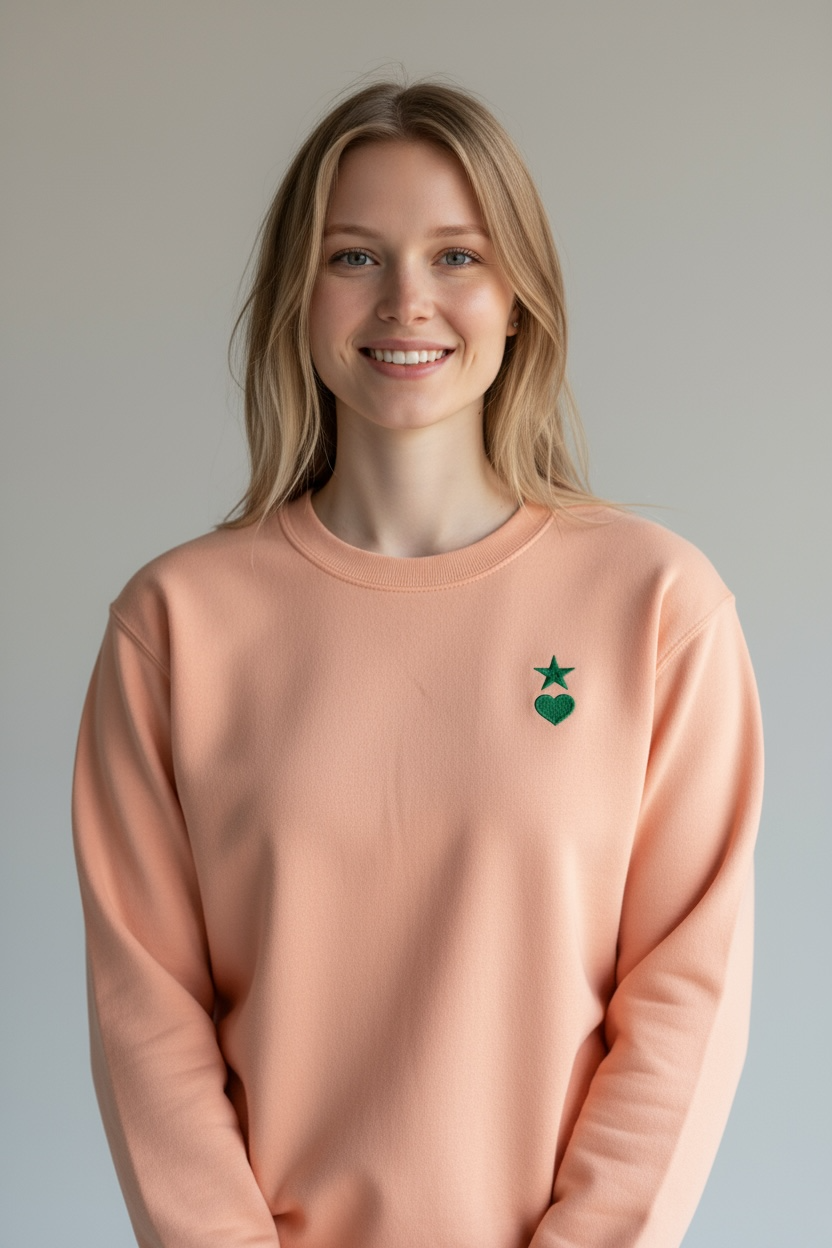 AUNO Dusty Rose Womens Premium Sweatshirt - AUNO