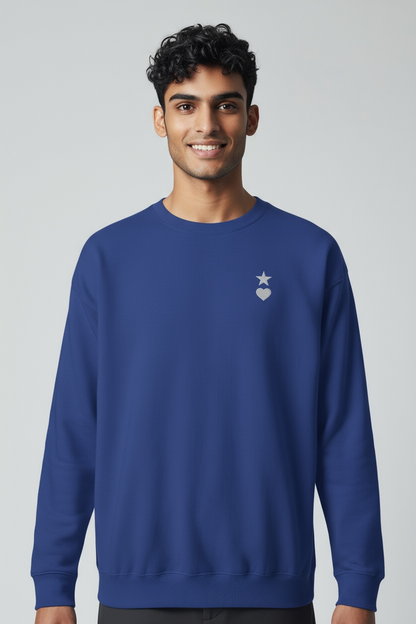 AUNO Team Royal & White Premium Mens Sweatshirt - AUNO