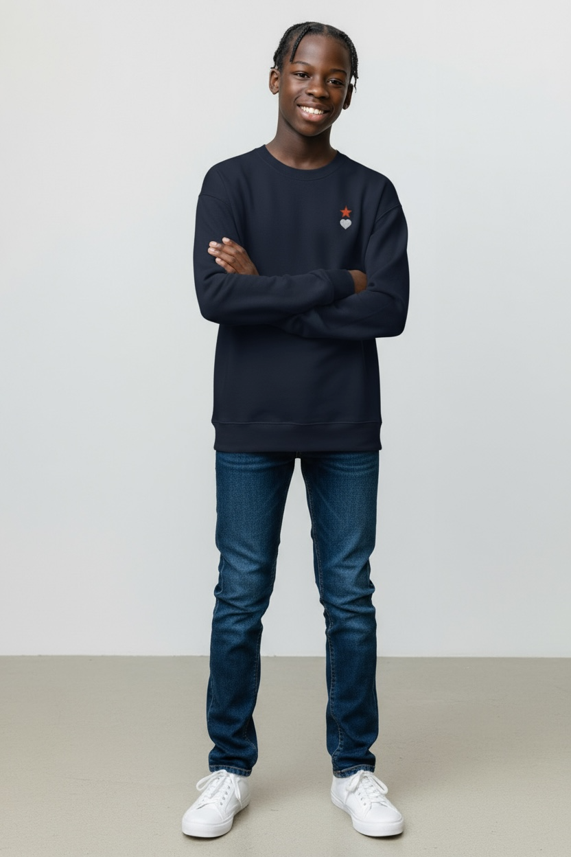 AUNO Navy Blazer Premium Mens Sweatshirt - AUNO