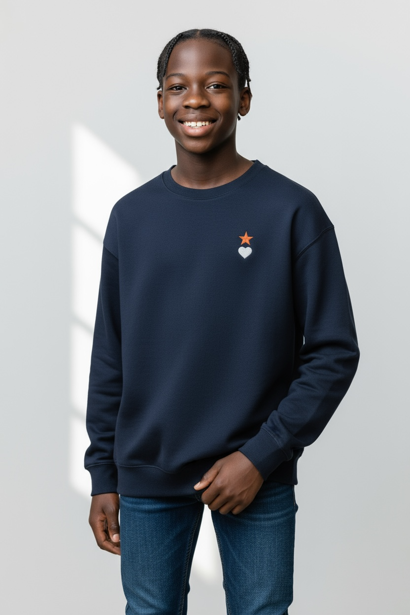 AUNO Navy Blazer Premium Mens Sweatshirt - AUNO