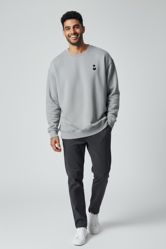 AUNO Carbon Grey Premium Mens Sweatshirt - AUNO