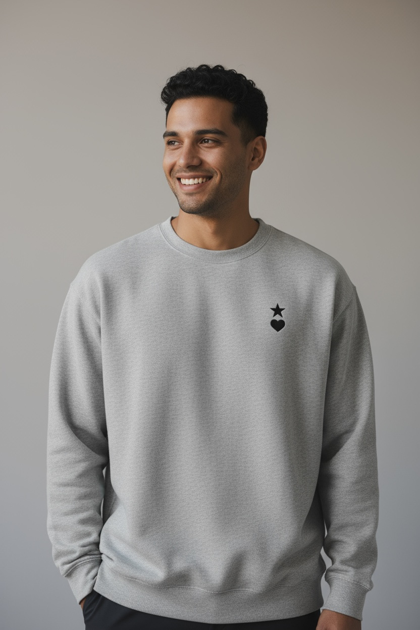 AUNO Carbon Grey Premium Mens Sweatshirt - AUNO