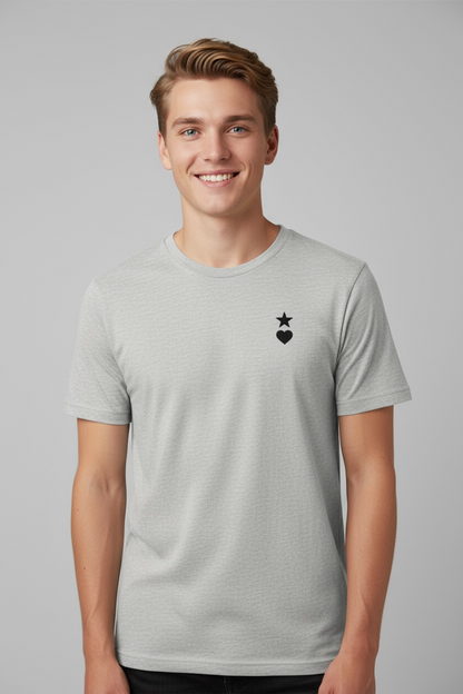 AUNO Atlethic Heather & Black Mens T-Shirt - AUNO