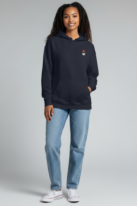 AUNO Navy Blue Womens Hoodie - AUNO